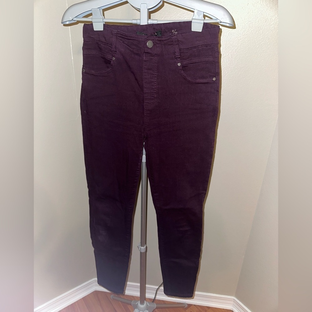 Liverpool The Ankle Skinny Jeans in Rich Purple